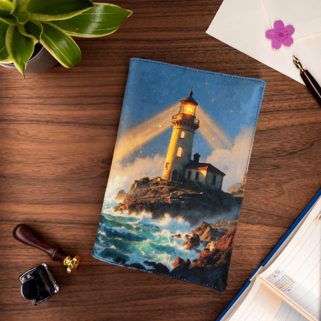 Mystical Lighthouse | Fabric Book Cover
