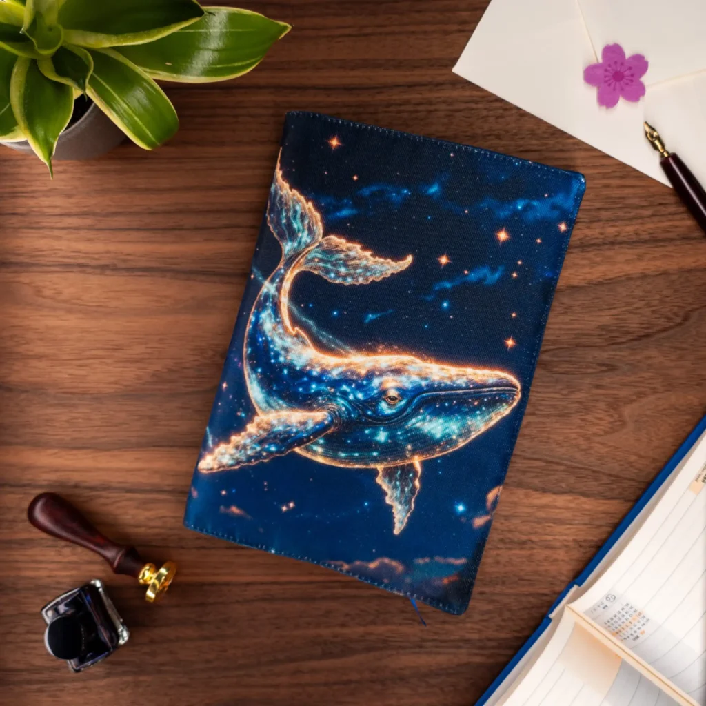 Whale Tale | Fabric Book Cover