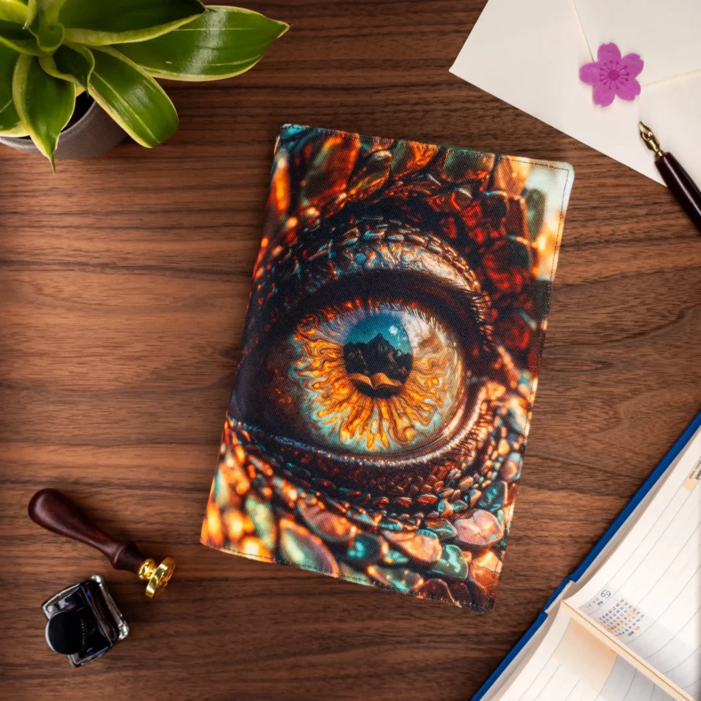 Dragon's Gaze | Fabric Book Cover