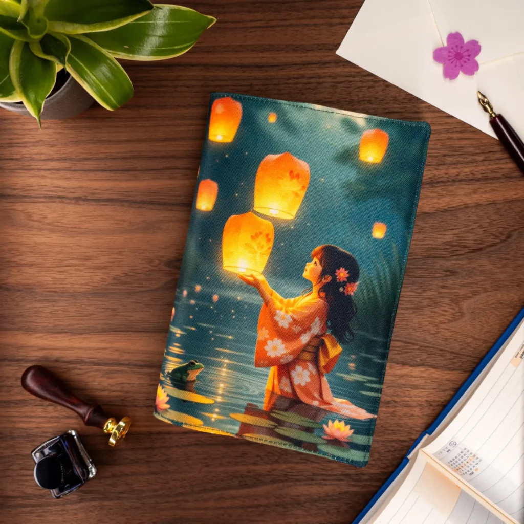 Lantern Wishes | Fabric Book Cover