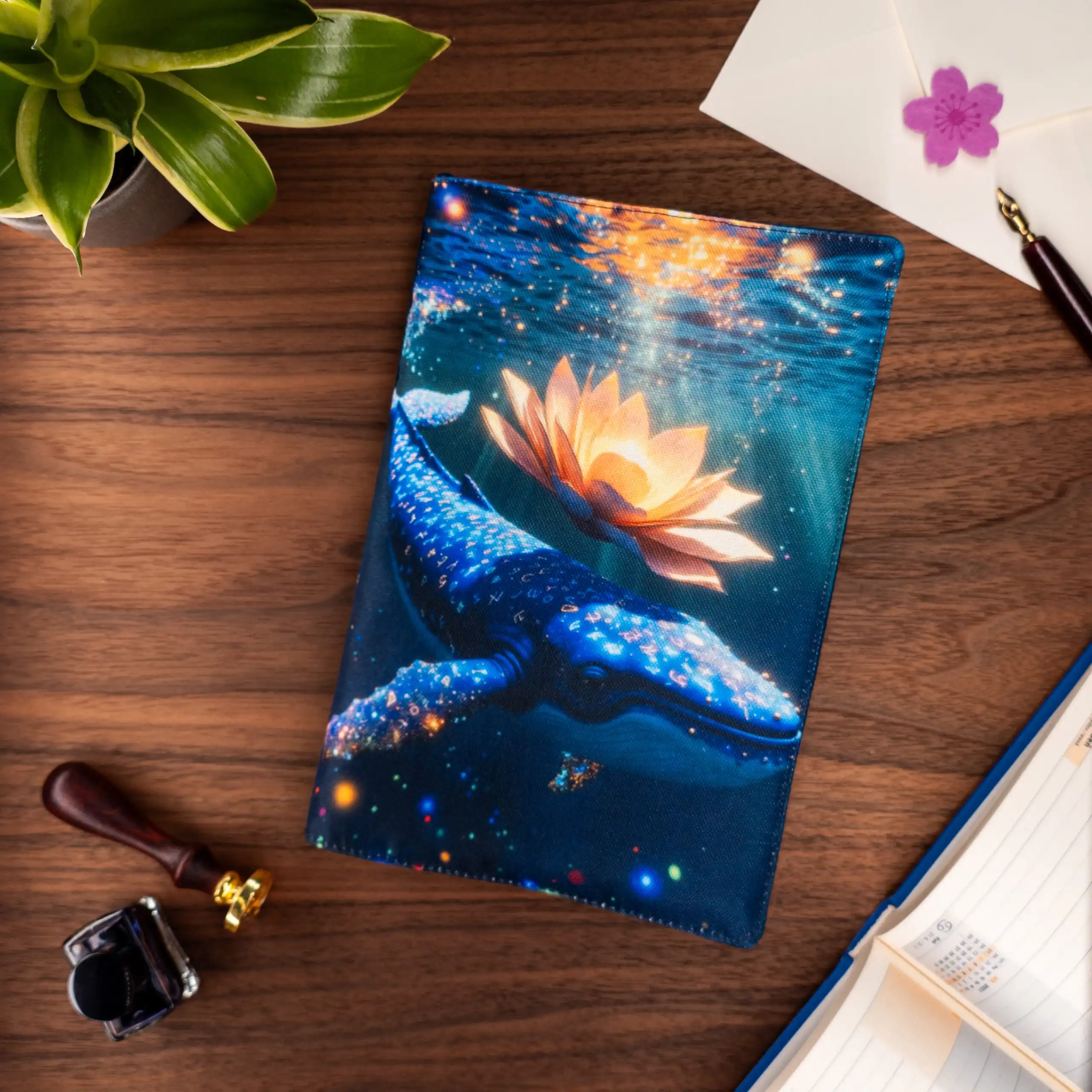 Ethereal Blue | Fabric Book Cover